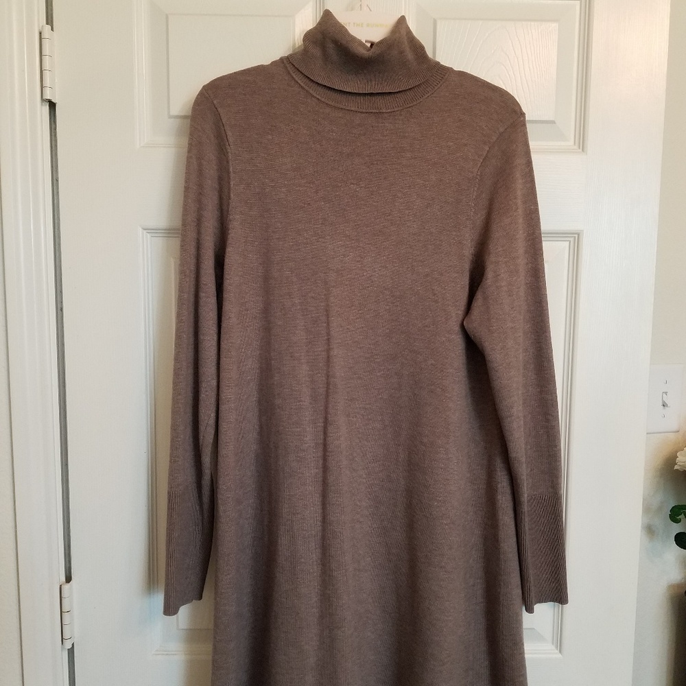 Turtleneck sweater dress